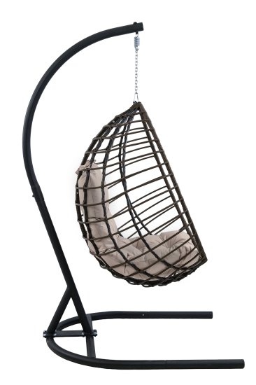 Кресло подвесное Alfart Хорхе одноместное коричневый/черный