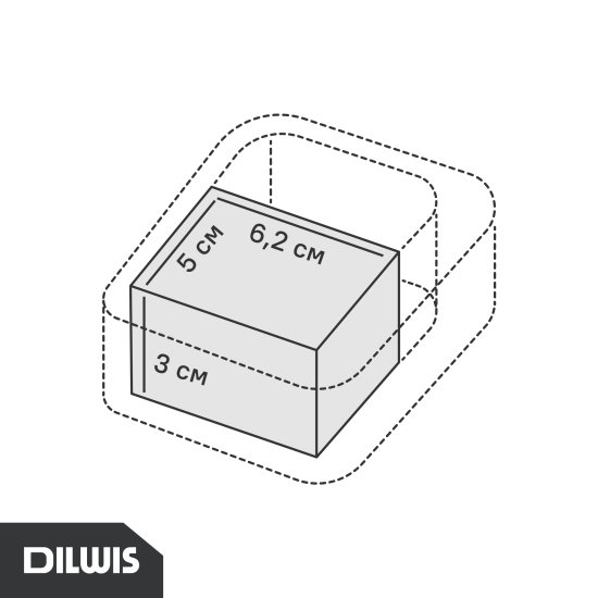 Мини-сейф для ключей DILWIS 9.6x4x11.6 см