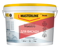Фасадная краска Masterline Maestro глубокоматовая цвет белый база BW 9 л
