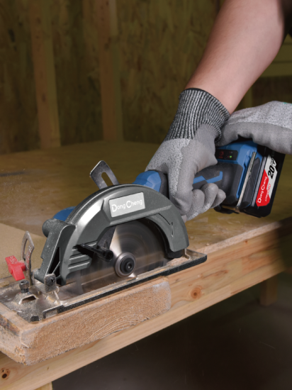 Пила циркулярная аккумуляторная Dongcheng DCMY140S, 20 В Li-ion, без АКБ и ЗУ, 140 мм