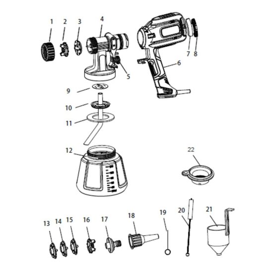 Краскопульт электрический Tecmaster T700 650 Вт 1,2 л (1025700)