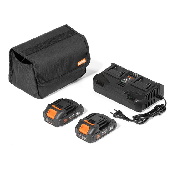 Воздуходувка аккумуляторная ручная Daewoo 21 В Li-Ion 2 АКБ и ЗУ (DABL 7042Li SET)