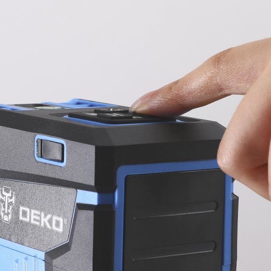 Уровень лазерный Deko LL12-HVR зеленый луч штатив в комплекте, 20 м