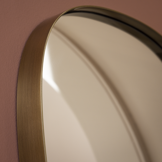 Зеркало декоративное KREAFORTA Glam Brass овальное 40x78 см металл цвет золотистый