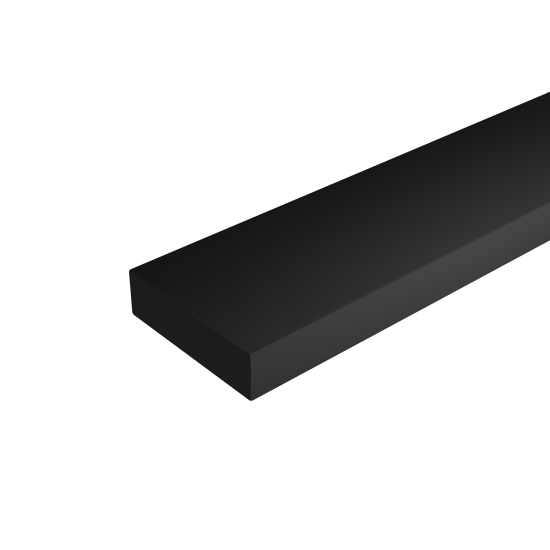 Карниз для кухонного шкафа Ньюпорт Delinia ID 220x7 см МДФ цвет черный