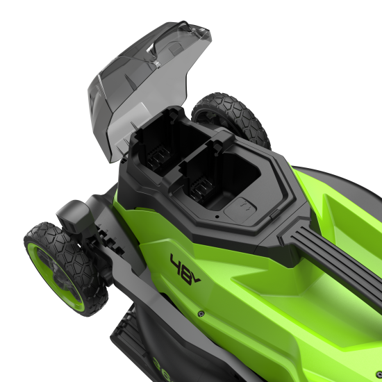 Газонокосилка аккумуляторная бесщеточный самоходная Greenworks GD24X2LM361 24 Вт 36 см 2xАч АКБ и ЗУ входит в комплект