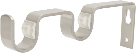 Держатель для двухрядной штанги металл цвет хром 15.5 см