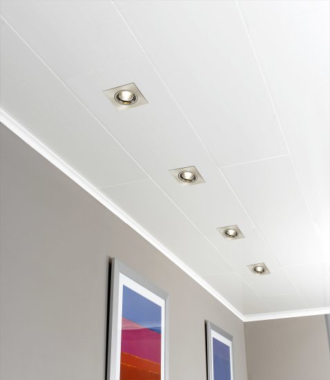 Панель ПВХ белый глянец 1200х250х10 мм 1.2 м² (4 шт.)