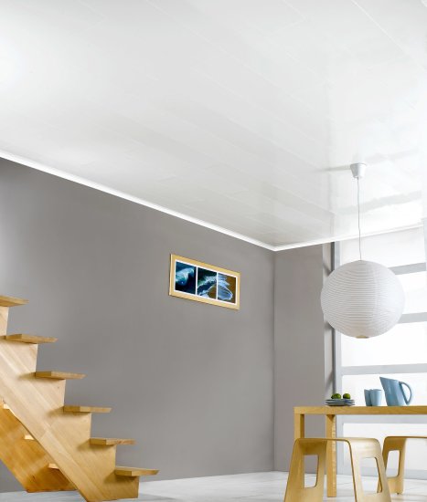 Панель ПВХ белый глянец 1200х250х10 мм 1.2 м² (4 шт.)