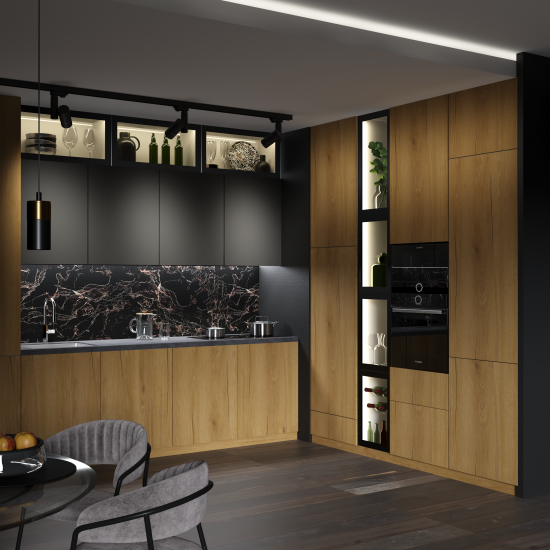 Фасад кухонного шкафа Верея 44.7x76.5 см KONSENSA ЛДСП цвет дуб гудзон золотой