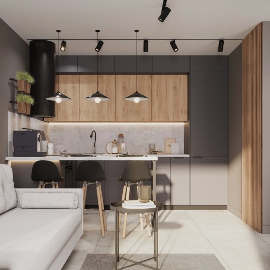 Фасад кухонного шкафа Верея 44.7x76.5 см KONSENSA ЛДСП цвет дуб гудзон золотой