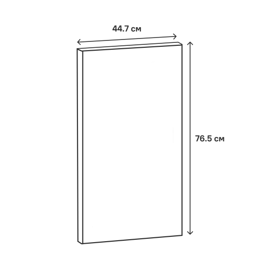 Фасад кухонного шкафа Верея 44.7x76.5 см KONSENSA ЛДСП цвет дуб гудзон золотой