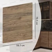 Фасад кухонного шкафа Токио 59.7x76.5 см KONSENSA ЛДСП цвет темное дерево