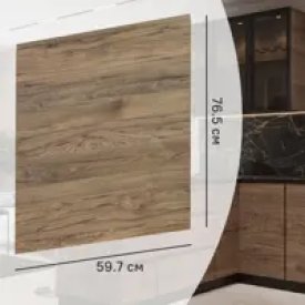 Фасад кухонного шкафа Токио 59.7x76.5 см KONSENSA ЛДСП цвет темное дерево