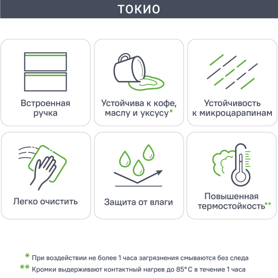 Фасад кухонного шкафа Токио 59.7x76.5 см KONSENSA ЛДСП цвет темное дерево