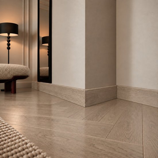 Плинтус кварцевый Alpine Floor Grand Sequoia 11х80х2200 мм клауд (SK 11-15)