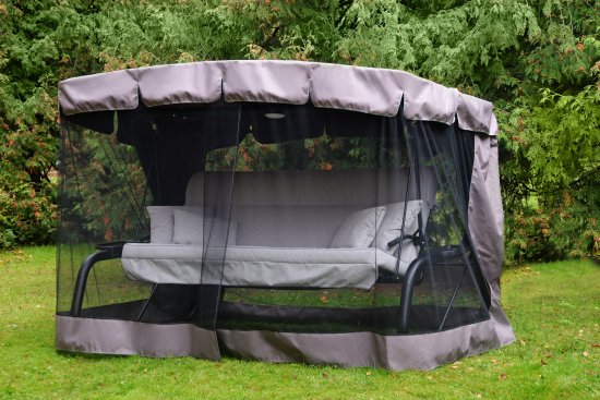 Качели садовые BEGINIA Moneron 4-х местные до 480 кг металл серый