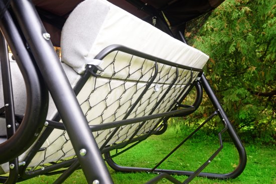 Качели садовые BEGINIA Moneron 4-х местные до 480 кг металл серый