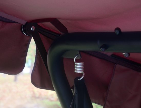 Качели садовые BEGINIA Moneron 4-х местные до 480 кг металл серый