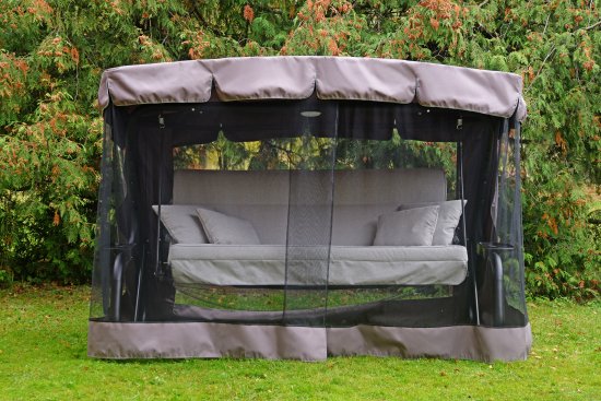 Качели садовые BEGINIA Moneron 4-х местные до 480 кг металл серый