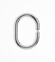 Кольца для шторы в ванную Primanova цвет хром 12 шт.