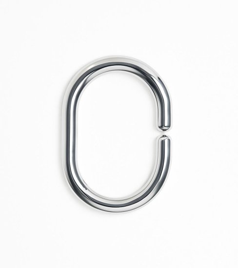 Кольца для шторы в ванную Primanova цвет хром 12 шт.