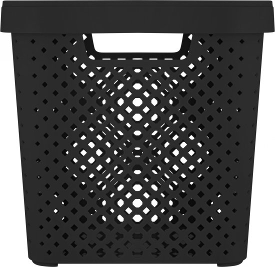 Корзина для хранения Plast Team Миен 31x30x31 см полипропилен цвет черный