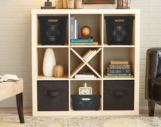 Корзина для хранения Plast Team Миен 31x30x31 см полипропилен цвет черный