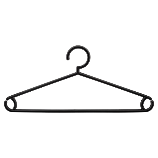 Плечики Plast Team Оеко 41.5 см полипропилен цвет черный