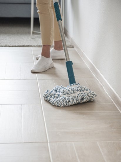 Насадка на швабру You'll Love Twist Class микрофибра 40x20 см цвет зеленый/белый