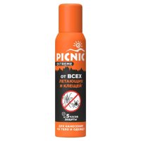 Аэрозоль PICNIC Extreme от всех видов летающих насекомых и клещей 150м