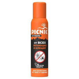 Аэрозоль PICNIC Extreme от всех видов летающих насекомых и клещей 150м