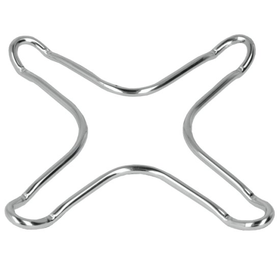Набор подставок для газовой плиты METALTEX 2шт хромированная сталь