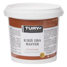 Клей ПВА TURY Master 1кг, арт.клей ПВА 1кг