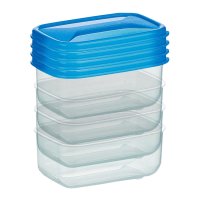 Набор мини-контейнеров COSMOPLAST 4штх110 мл 8,5x5,5x4см пластик