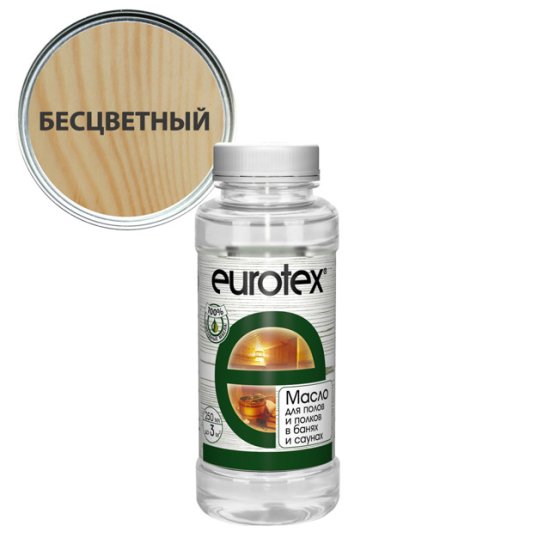 Масло для полков EUROTEX 0,25кг бесцветное, арт.80197