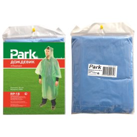 Дождевик-пончо PARK L 120x130см ПЕВА в асс-те