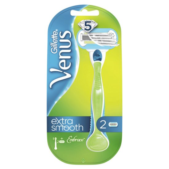 Станок для бритья GILLETTE Venus Embrace + 2 кассеты женский