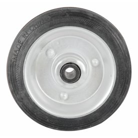 Колесо для тележки 100мм металлическое резина