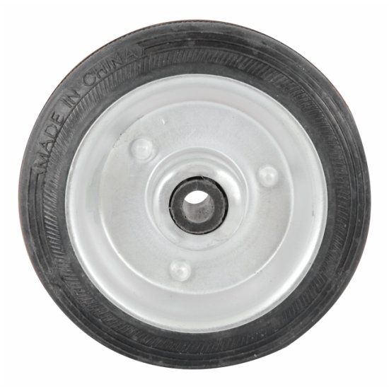 Колесо для тележки 100мм металлическое резина