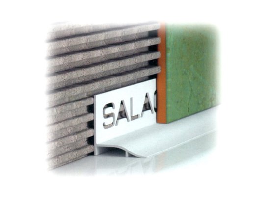 Профиль ПВХ SALAG для ванной подплиточный 1,85м белый 062101