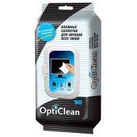 Салфетки влажные OPTICLEAN для экранов всех типов 90шт