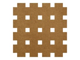 Панель ХДФ Ню Форм Квадро 10-20 695х1030х3 без отделки