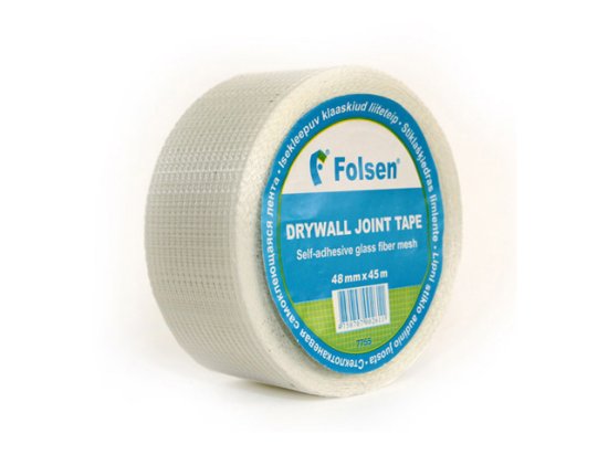 Лента стекловолоконная (серпянка) Folsen 48 мм x 45м, арт.077554845