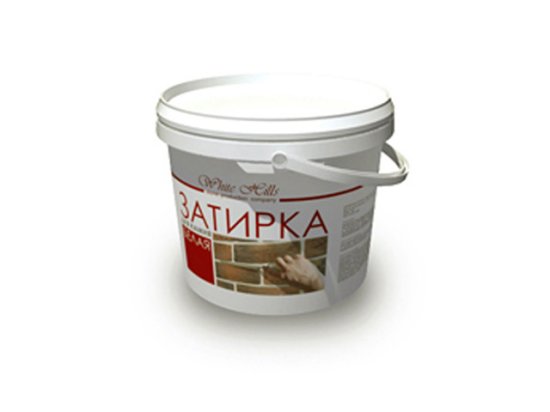 Затирка для камня и плитки цементная WHITE HILLS Белая крупнозернистая (ведро 4,5 кг)