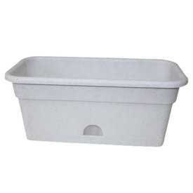 Ящик балконный с нижним поливом 40см пластик мрамор