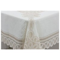Скатерть ПВХ рулонная ажурная TOWA 132х177см Красотка/Pretty, арт.3918