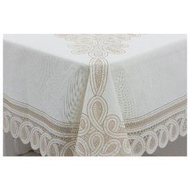 Скатерть ПВХ рулонная ажурная TOWA 132х177см Красотка/Pretty, арт.3918