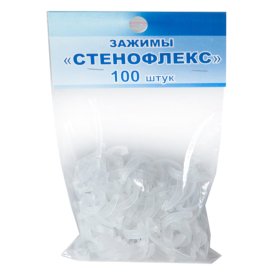 Скобы (зажимы) для изоляции трубной СТЕНОФЛЕКС 100шт