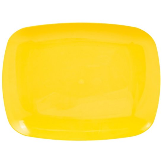 Тарелка ПОЛИМЕРБЫТ 24см квадратная пластик микс цвета